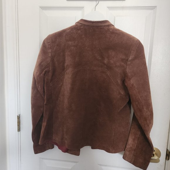 Olympic Genuine Leather Suede Jacket (Size 10) - Picture 3 of 3